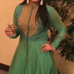 Rimple and Harpreet Narula Green Gown